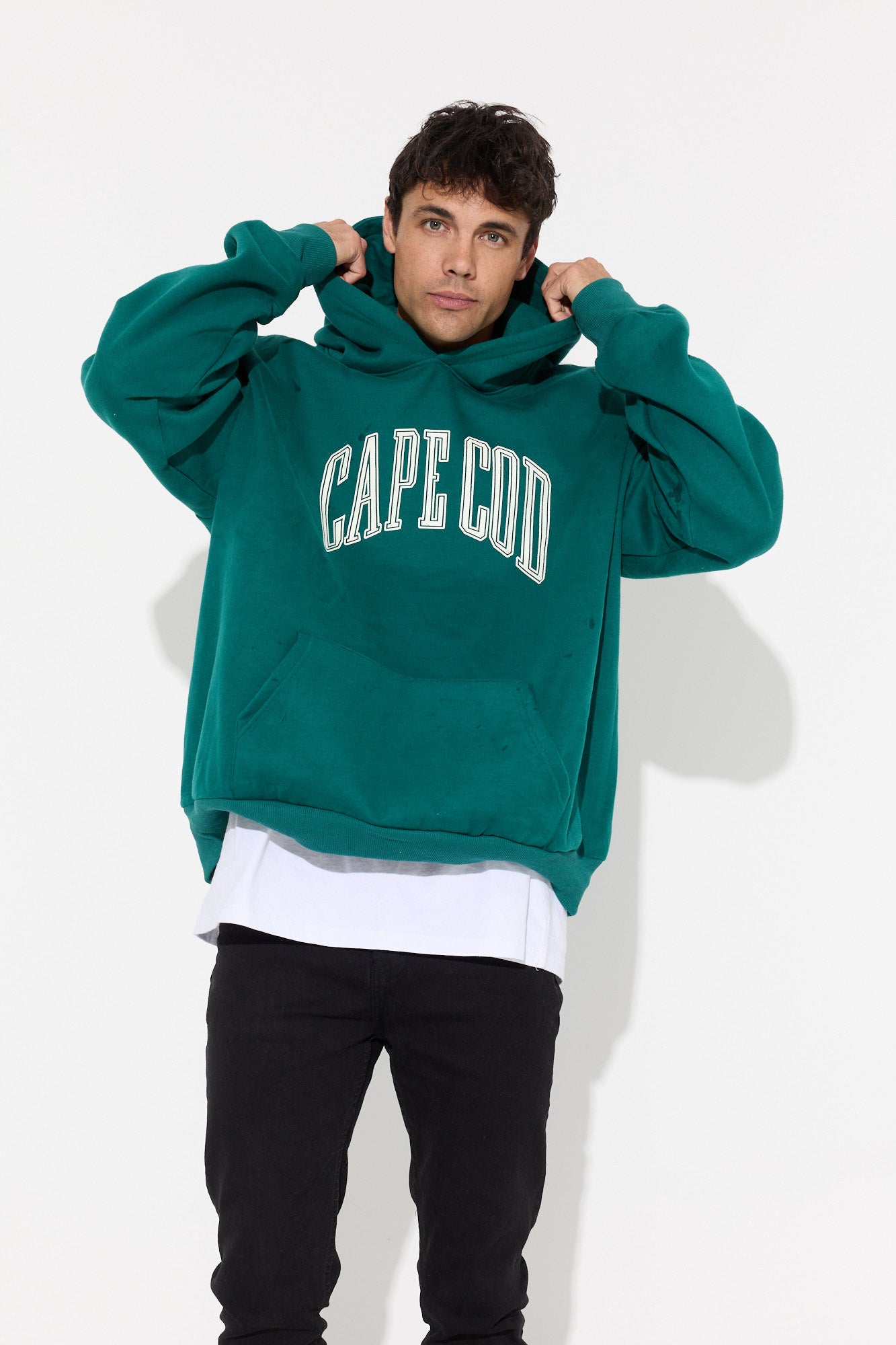 Roman Oversized Hoodie Cape Cod Emerald