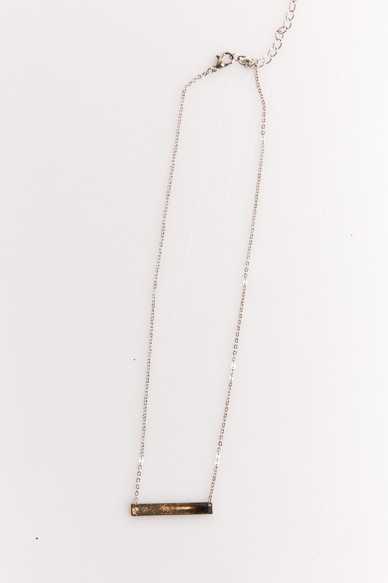 NTH Nameplate Necklace Silver