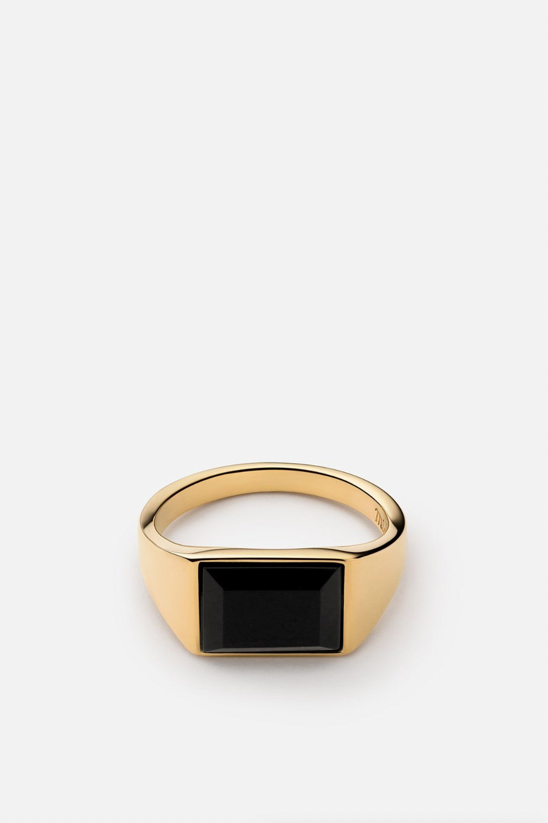 Miansai Lennox Onyx Ring Gold Vermeil Bronze Snake