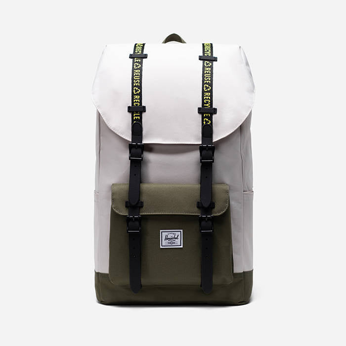 Herschel Little America Backpack Moonbeam/Ivy Green