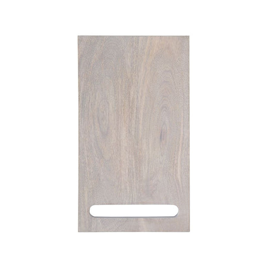 Organic Shaped Mango Wood Cutting Board - Sky Gray