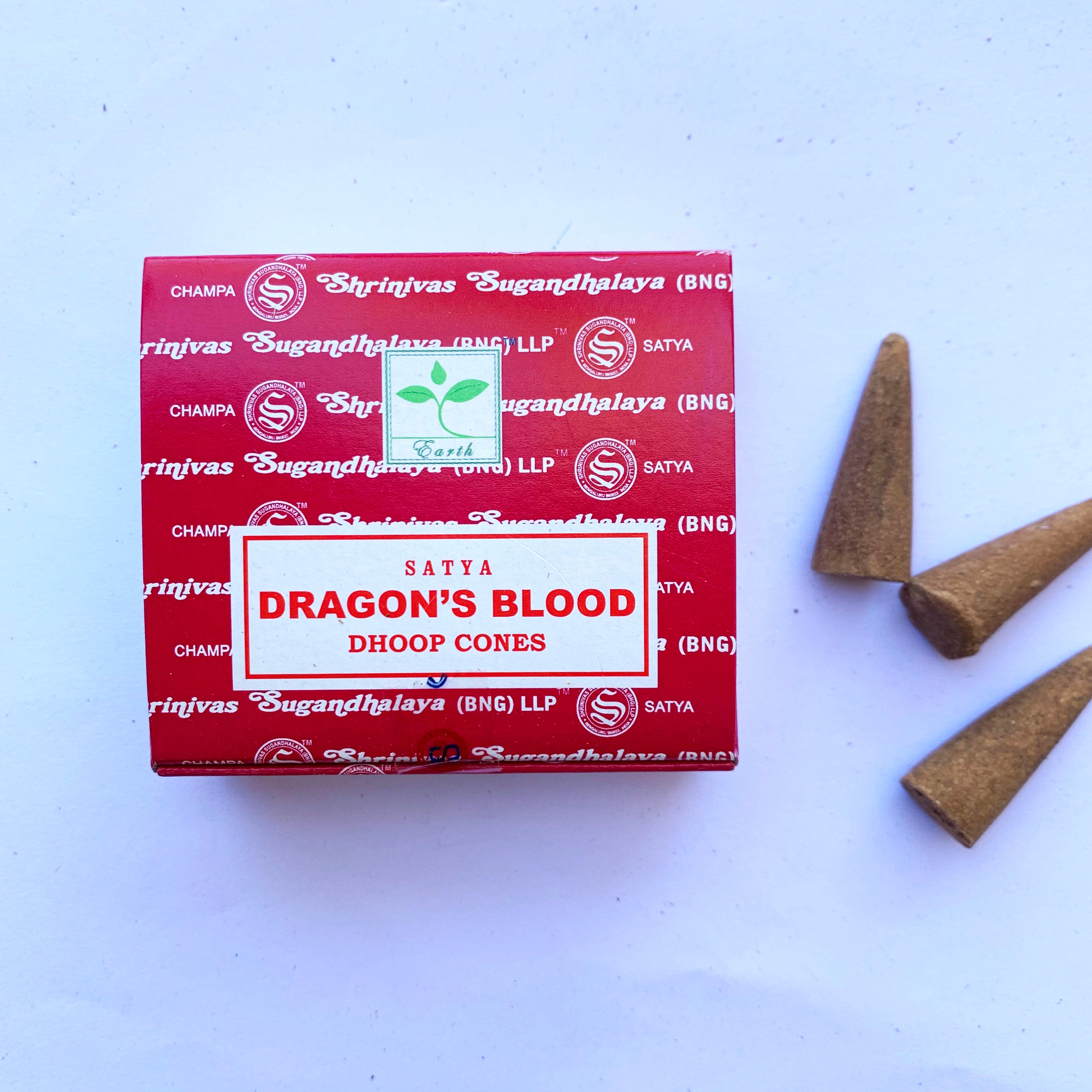 Dhoop Cones Satya Dragon S Blood The Crystal Project