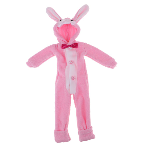 1/4 BJD MSD Plush Clothes Hoodies Jumpsuits Princess Pink For Night Lolita