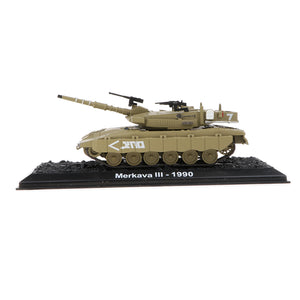 1:72 Scale Alloy WWII Battlefield Merkava III-1990 Diecast Army Tank Destroyer Vehicle Model Toy