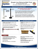 Visiontron Retracta-Belt Single Line Post Flyer | Advanced Stanchions