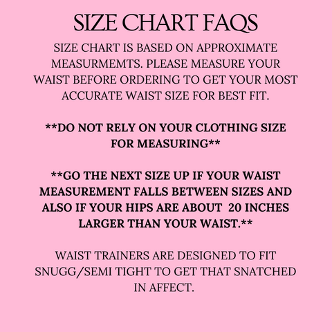 Luxx Size Chart