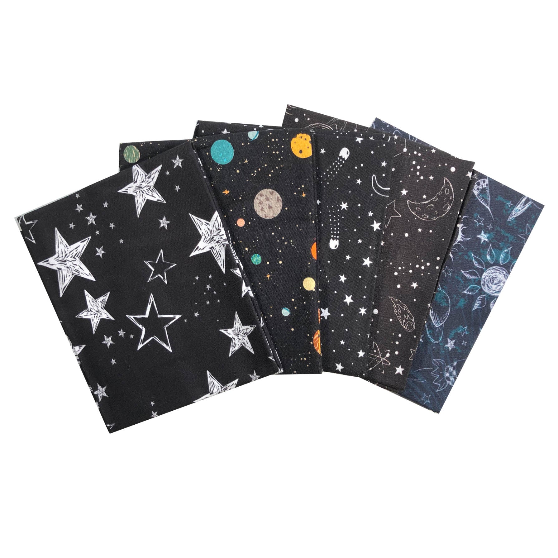 The Craft Cotton Co Outer Space Fat Quarter Pack | Quilting Fabrics ...