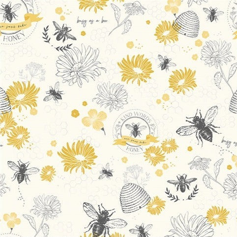 Bees and Honeycomb Fabric 100% Cotton, Honey Bee Fabric, Bumble Bee Cotton  Fabric by the Yard and Half Yard, Quilting Fabric Home Decor -  Denmark