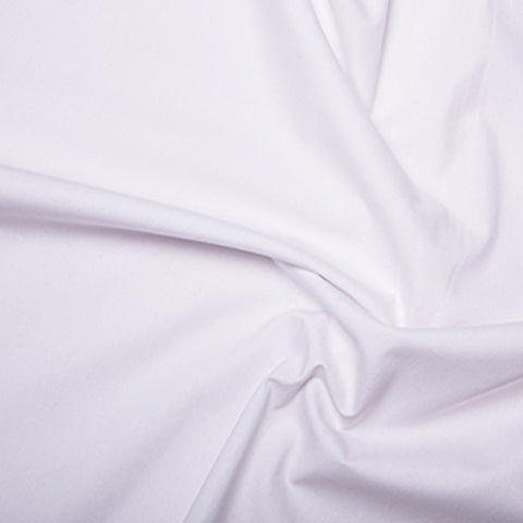 Plain White Cotton Poplin Fabric
