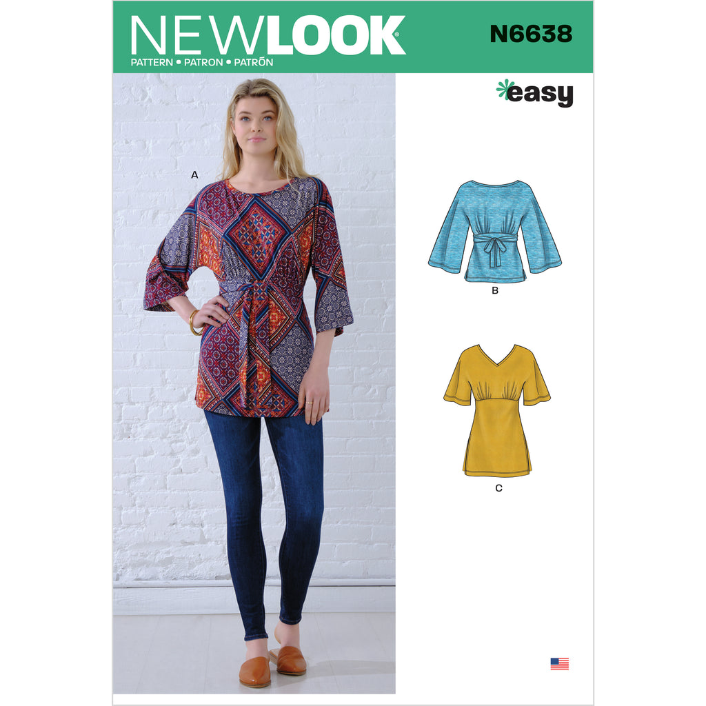 New Look Pattern 6439 Misses' Knit Tunics with Leggings