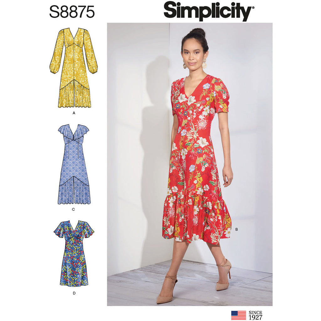 Simplicity Sewing Pattern S8875 - Misses' Dresses
