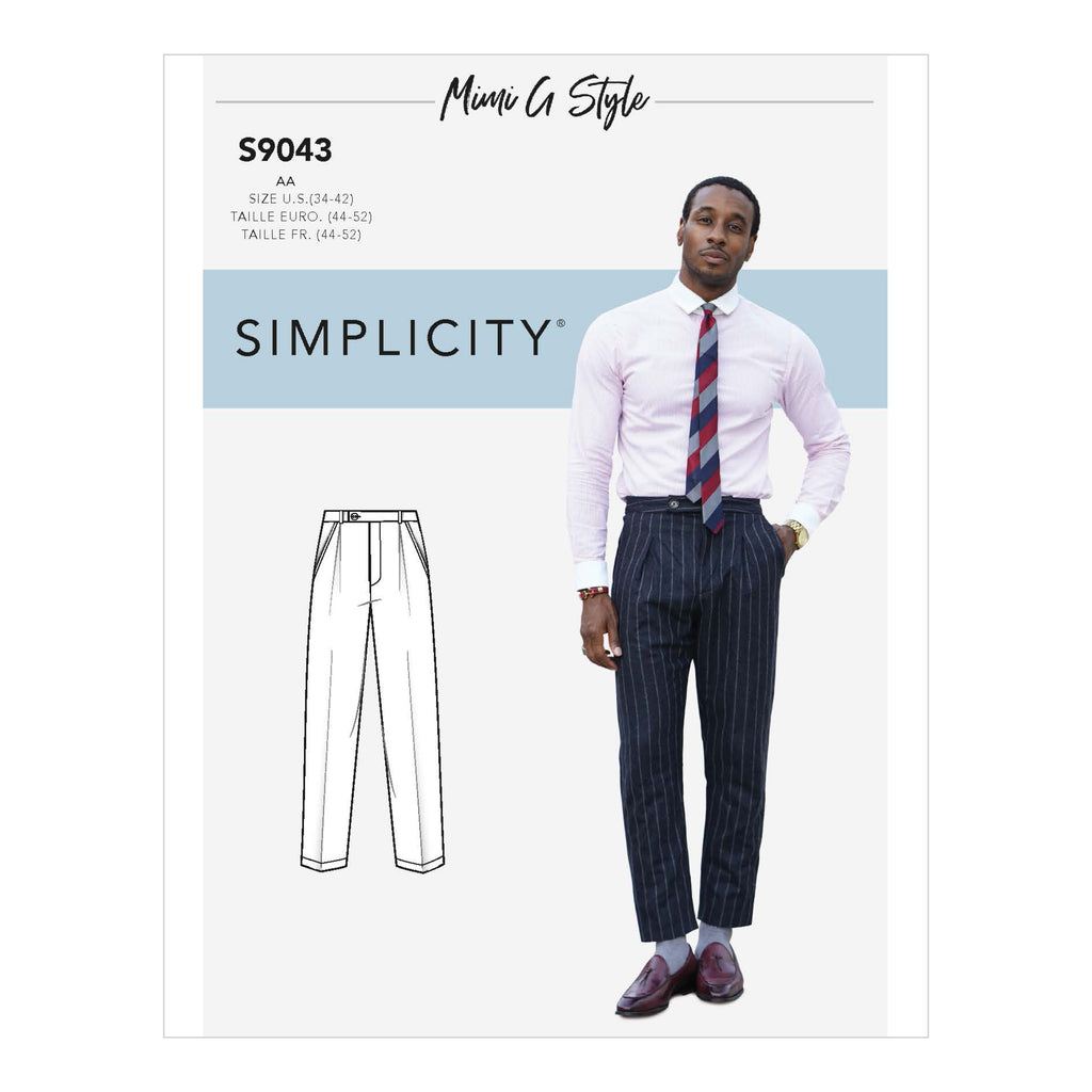 S9338, Simplicity Sewing Pattern Men's Pull-On Pants or Shorts