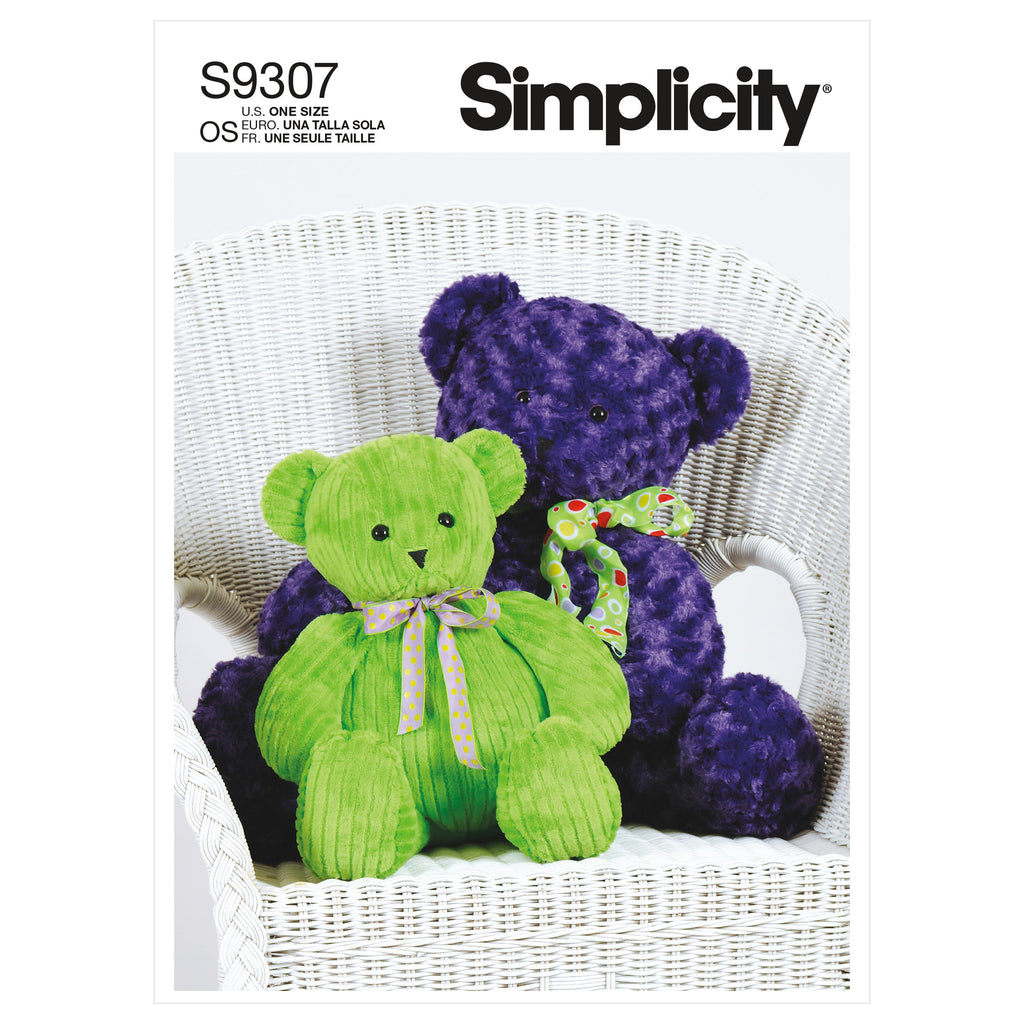 S9569, Learn to Sew Plush Memory Bears