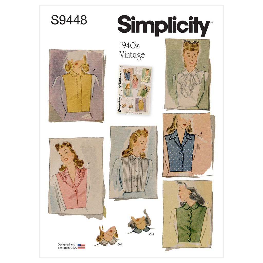 Simplicity Sewing Pattern S9448 - Misses' Dickey Set