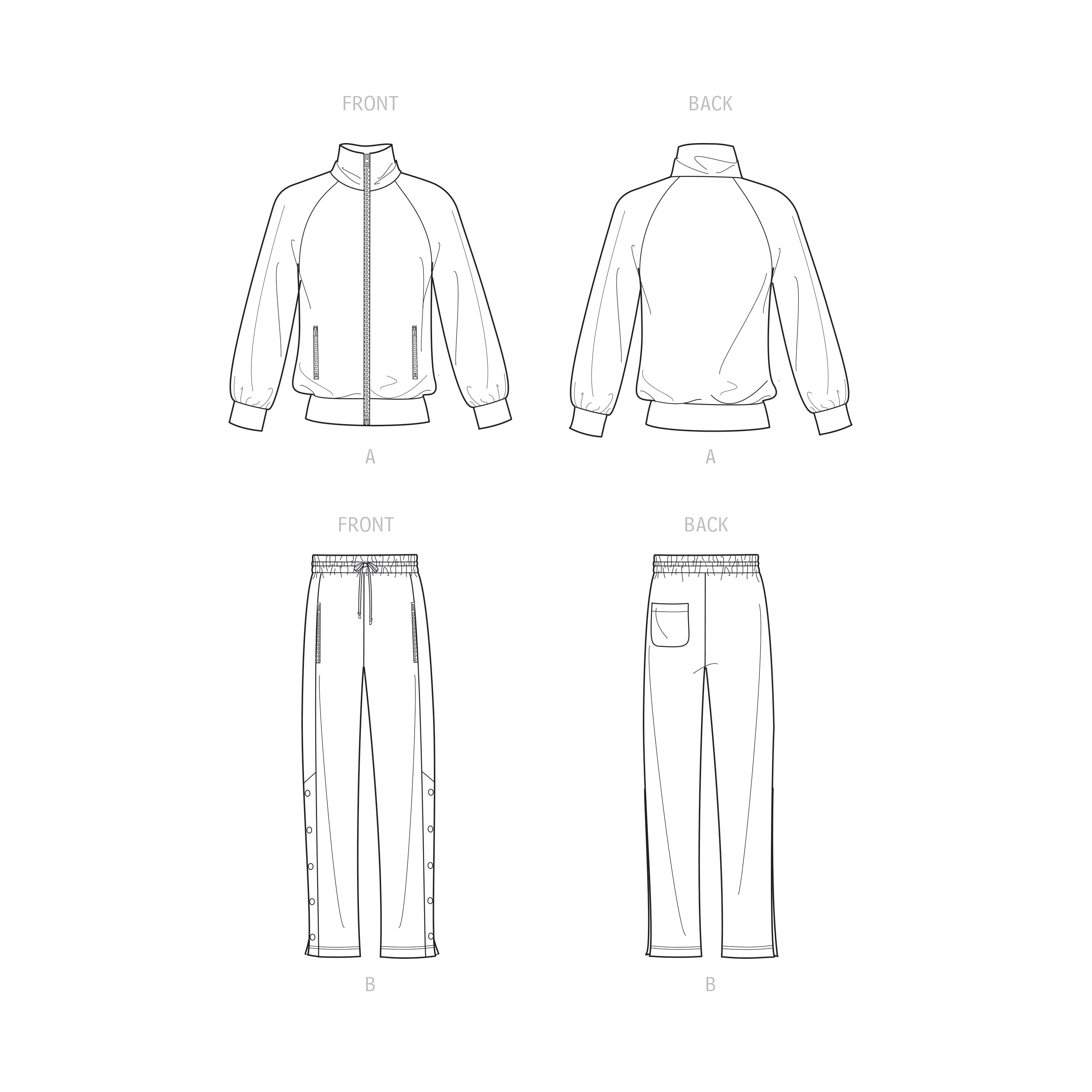 Simplicity Sewing Pattern S9458 - Men's Knit Jacket and Pants – My ...