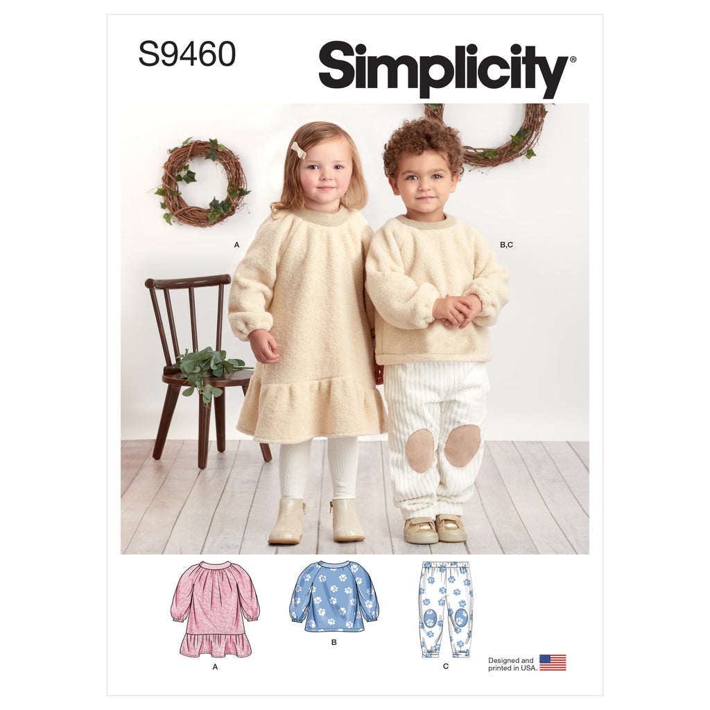 Simplicity Sewing Pattern S9117 Babies' Dresses, Panties