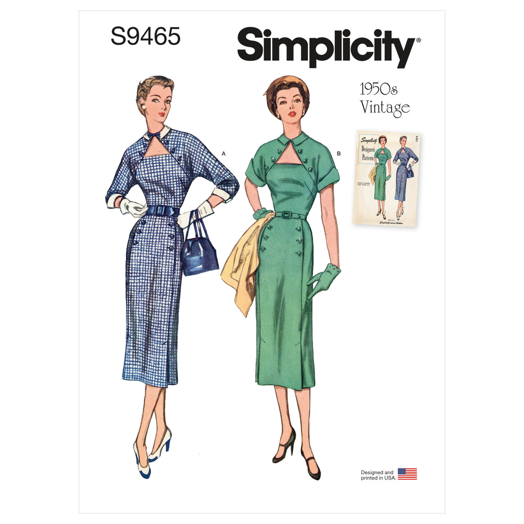 Simplicity Pattern 8799 Simple to Make 1950s gowns —  -  Sewing Supplies