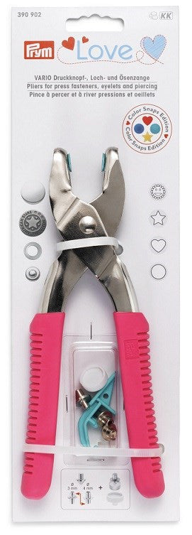 Prym Love Pink Vario Pliers for Press Fasteners Tool Set