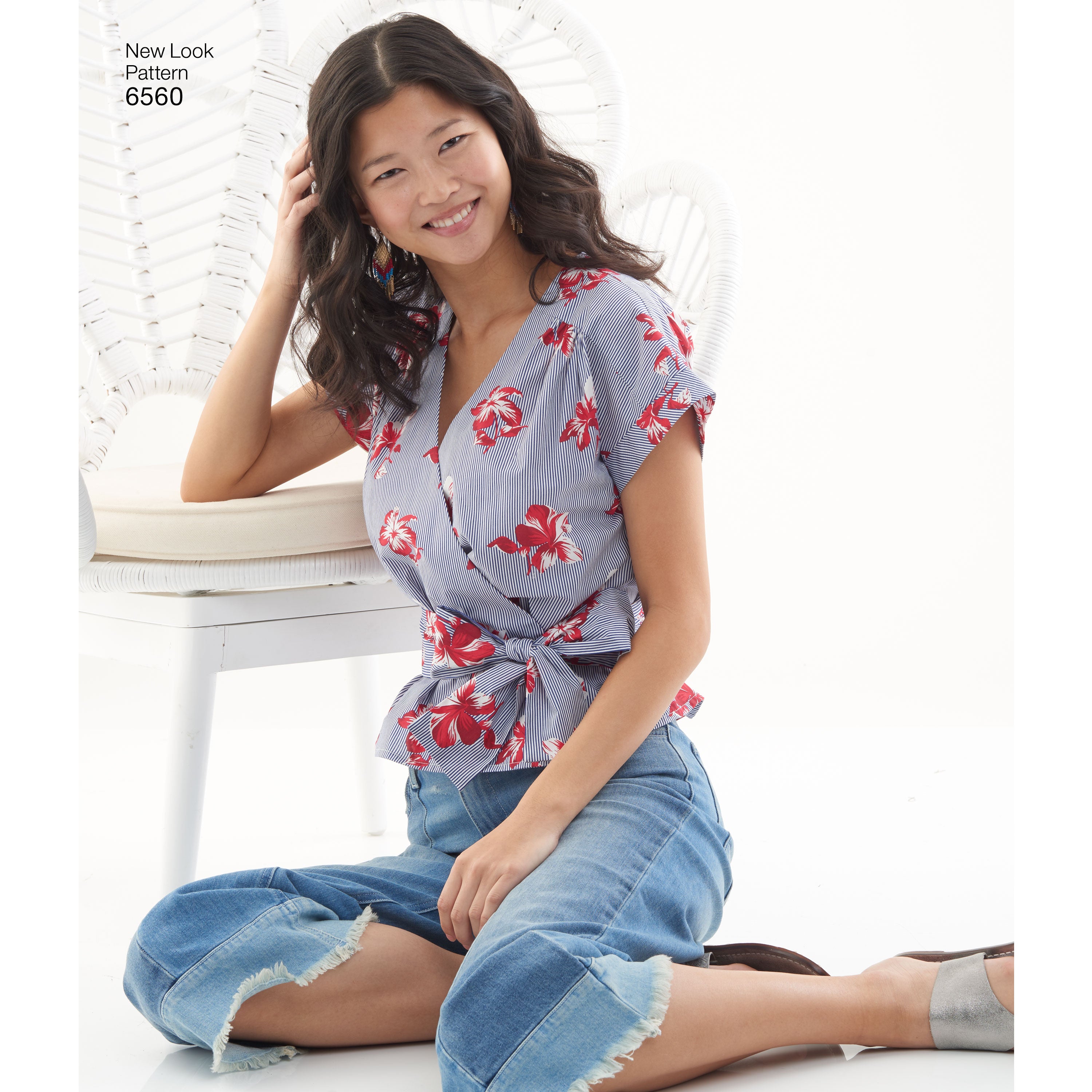 New Look Sewing Pattern 6560 Women's Wrap Tops My Sewing Box