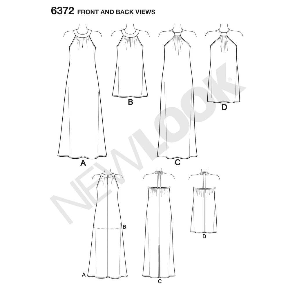 New Look Sewing Pattern 6372 - Misses' Dresses Each in Two Lengths – My ...