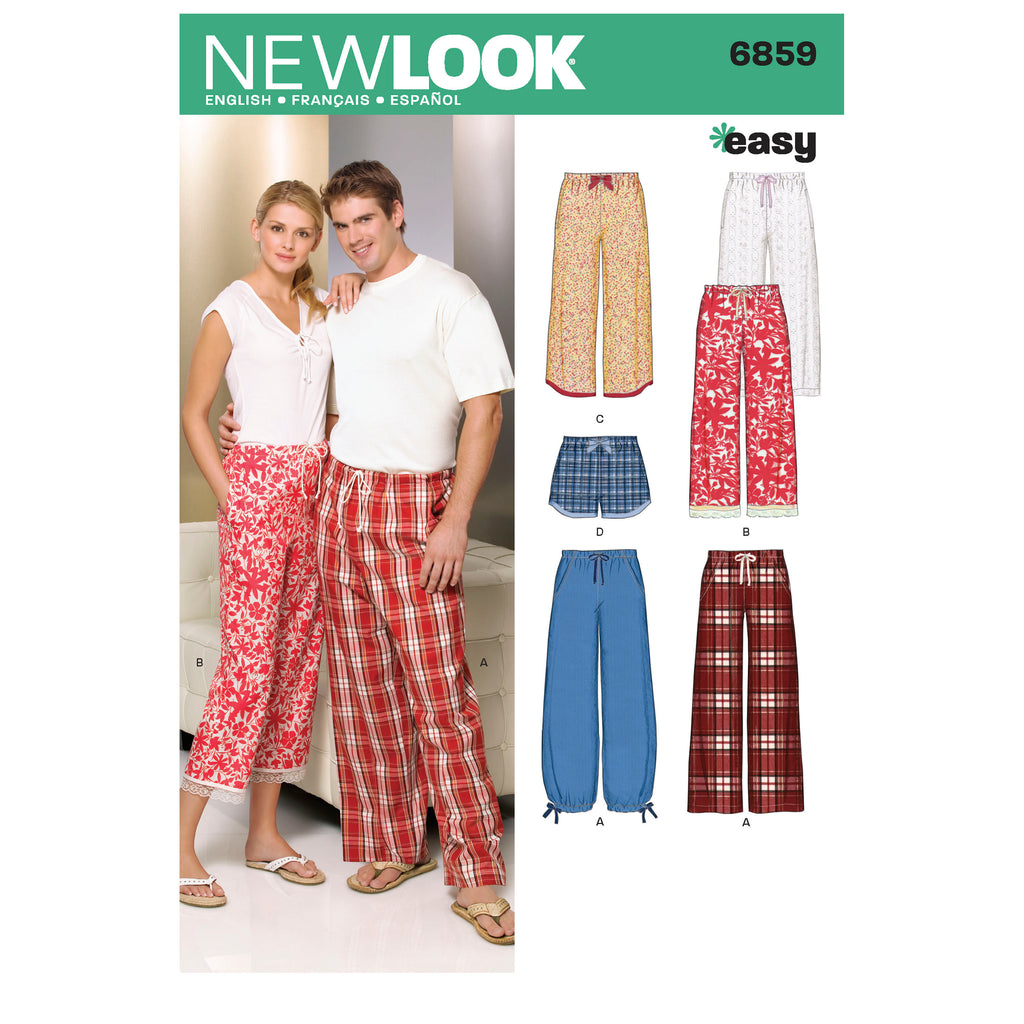 New Look Sewing Pattern 6859 - Miss/Men Separates