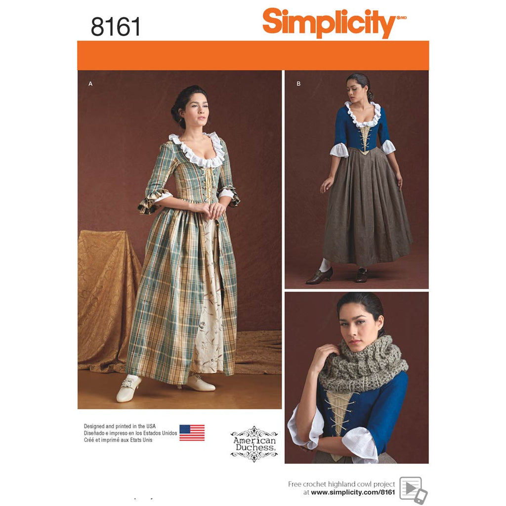 Simplicity 8162 - Women's 18th Century Undergarments