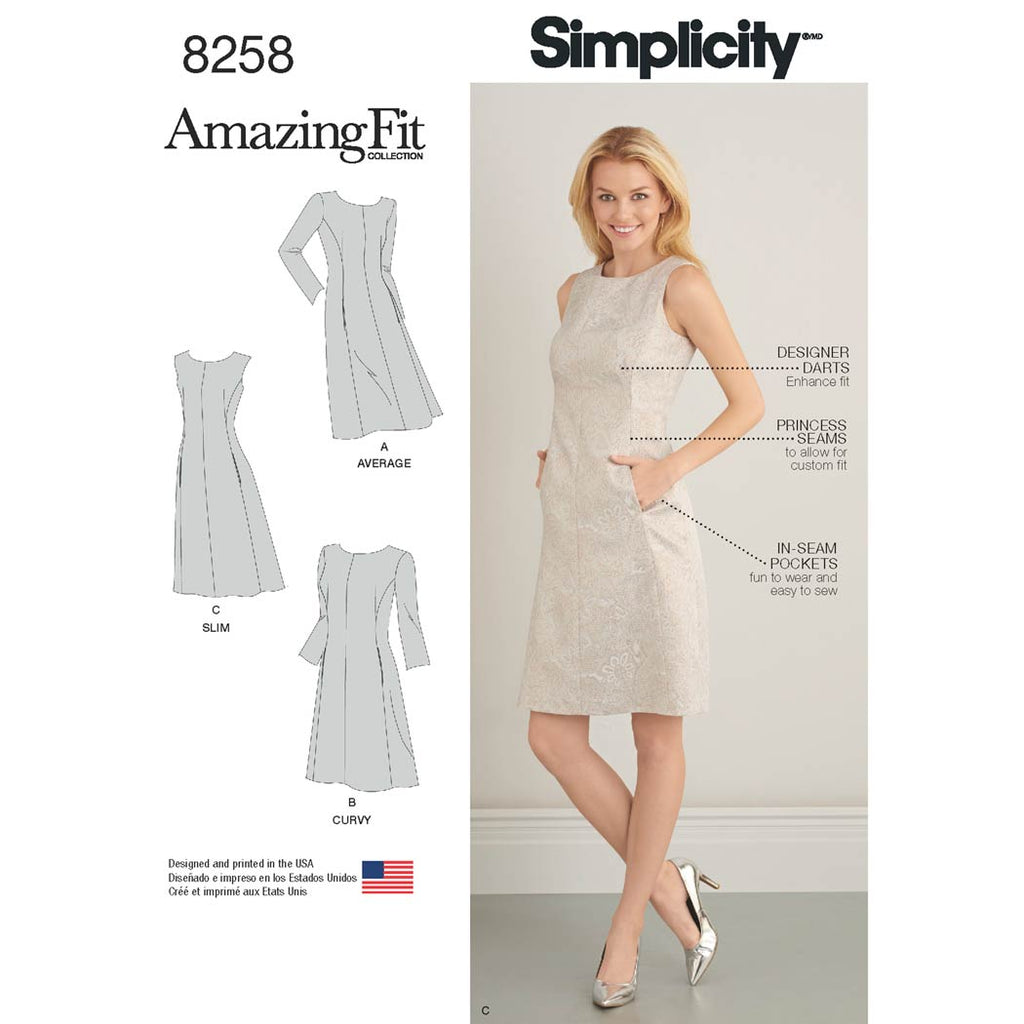 Simplicity Pattern 1800 - Women's & Plus Size Amazing Fit Dresses