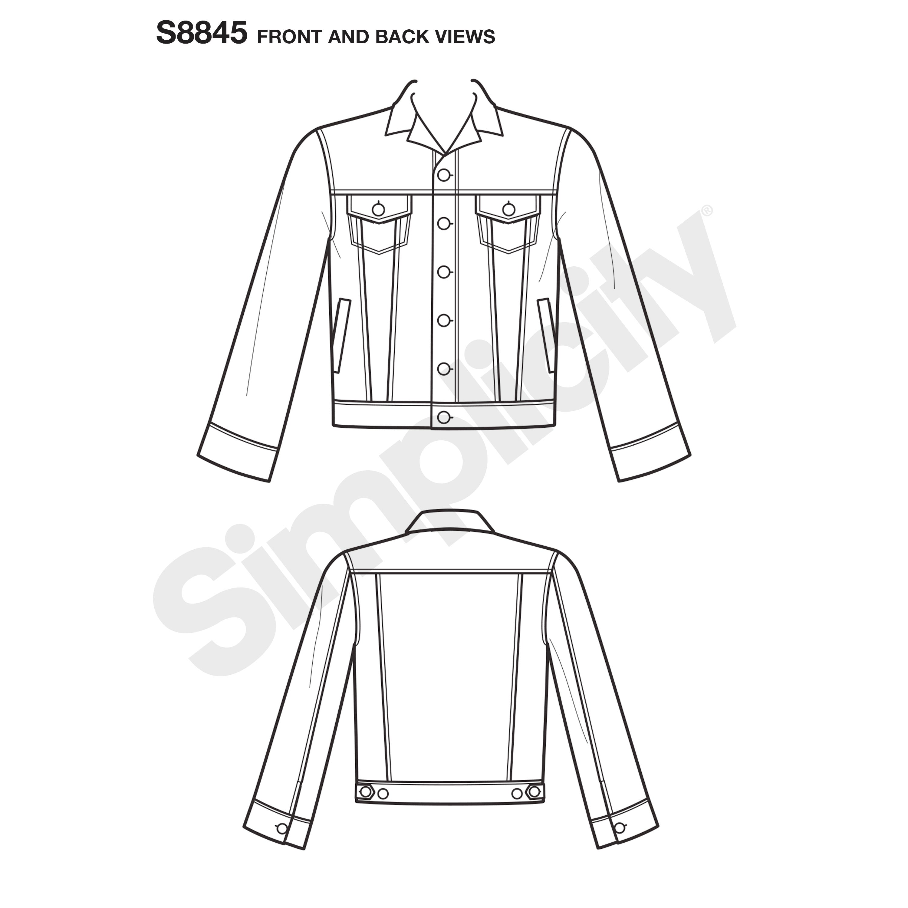 Simplicity Pattern S8845 - Mimi G Jean Jacket | Sewing Pattern – My ...