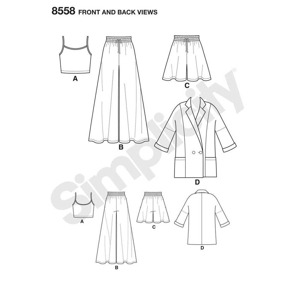 Simplicity 8558 - Women’s' Separates by Mimi G Style | Sewing Patterns ...
