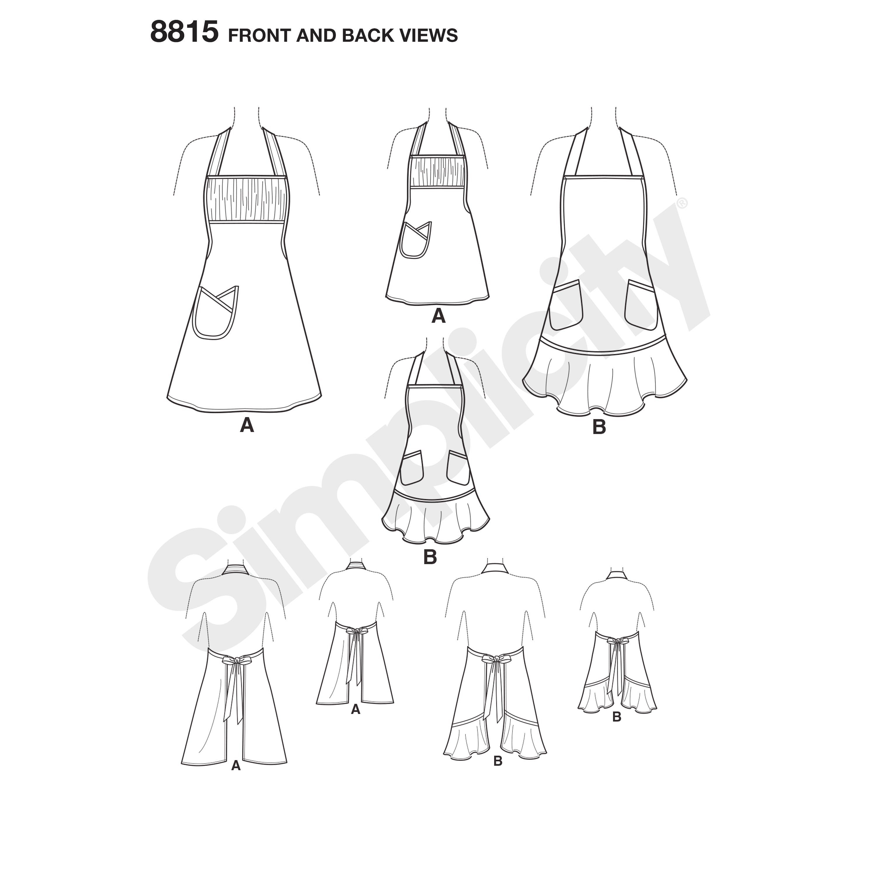 Simplicity 8815 - Child's and Misses' Apron | Sewing Patterns – My ...
