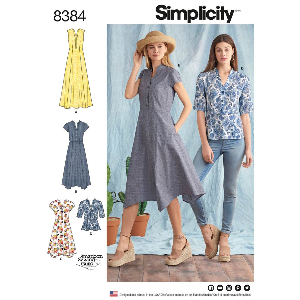 Simplicity Sewing Pattern 8304 Baby Leggings, Top, Dress, Headband