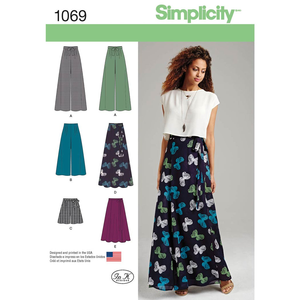 Simplicity 8056 Sewing Pattern, S8056 Amazing Fit Miss & Plus Size Flared  Pants or Shorts, Work Clothes, Work Pants, Size 10-18 