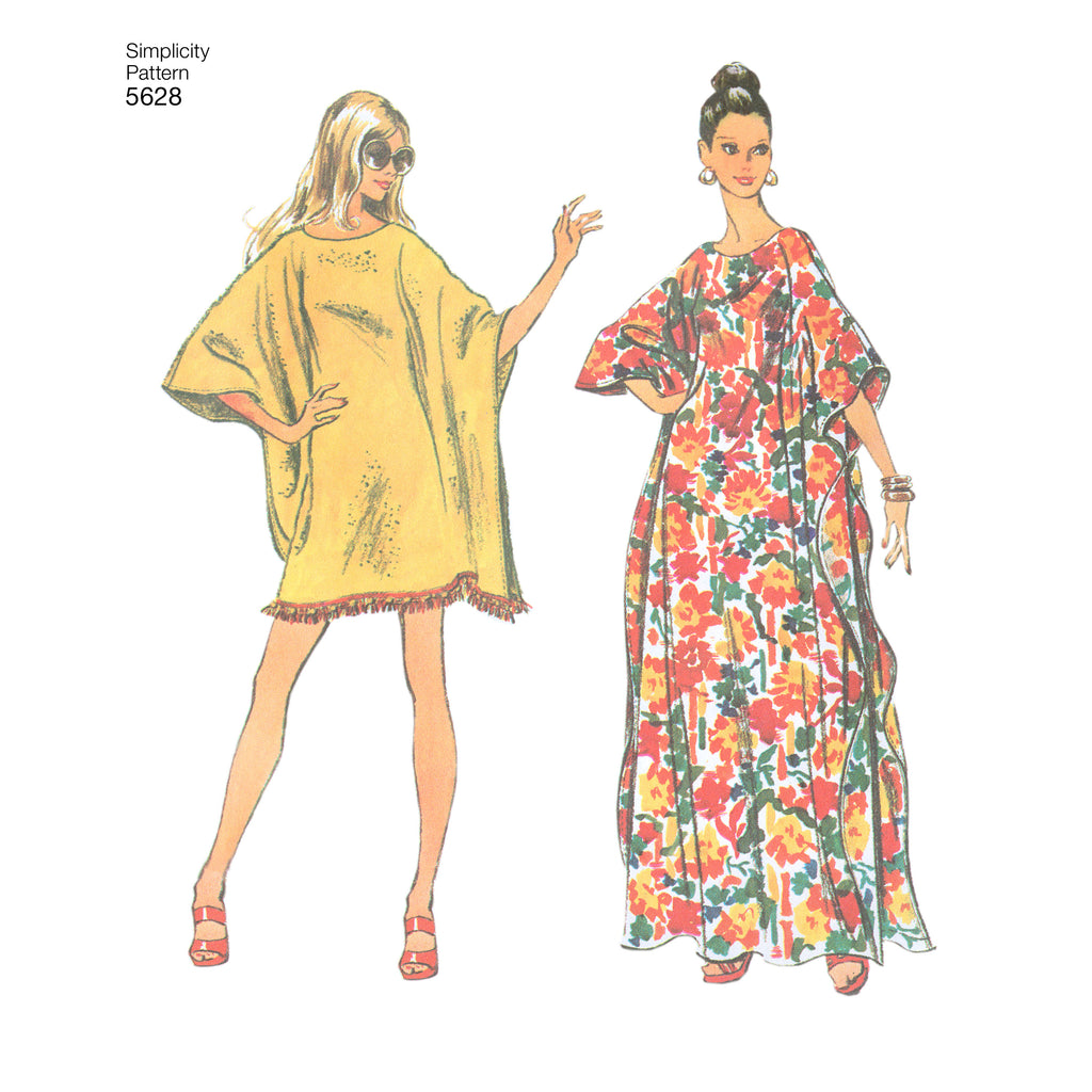 Simplicity Pattern 5628 - Women's Vintage Jiffy Kaftan | Sewing ...