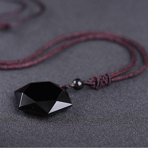 collier de protection en obsidienne noire - cadeaux spirituels pour les femmes