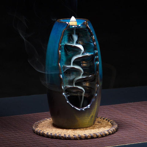 brûleur d'encens cascade de fumée - cadeaux pour les personnes spirituelles