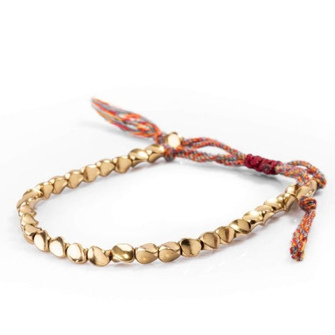 Bracelet tibétain en perles de cuivre