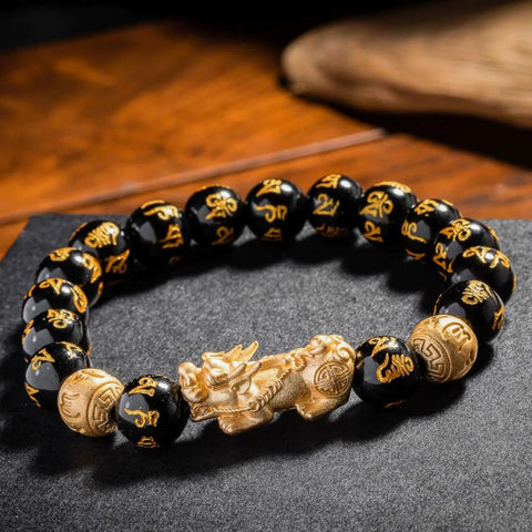 Text: bracelet en cristal pour la richesse - cadeaux pour les personnes spirituelles