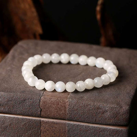 bracelet en pierre de lune blanche - cadeaux spirituels pour les femmes
