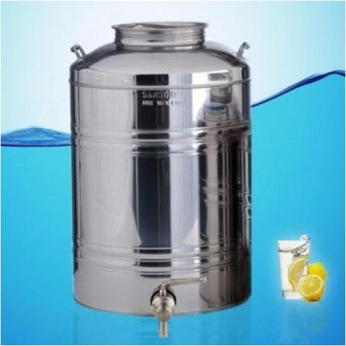 Sansone Stainless Steel Water Dispenser Fusti 20 Liter 5 3 Gal