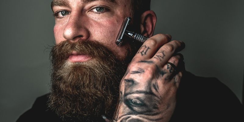 Beard Man Shaving