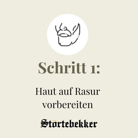 Koteletten rasieren Schritt 1