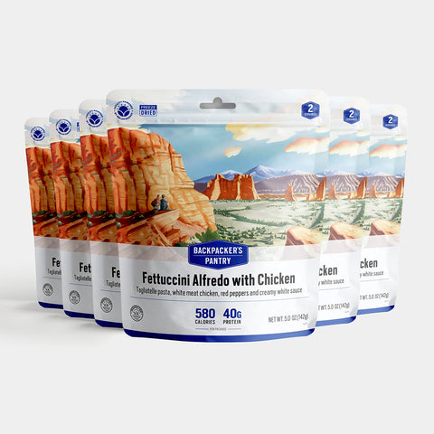 6 pack freeze-dried Fettuccini Alfredo