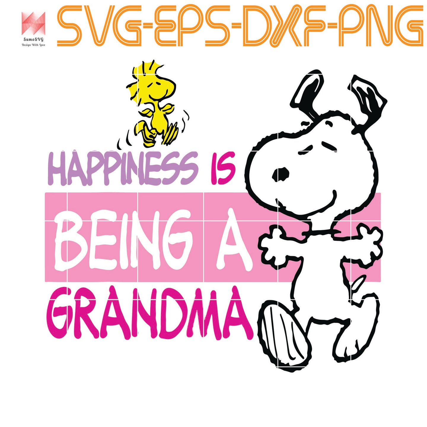 Download Peanuts Snoopy Happiness Is Being A Grandma Quotes Svg File For Cric Sumosvg