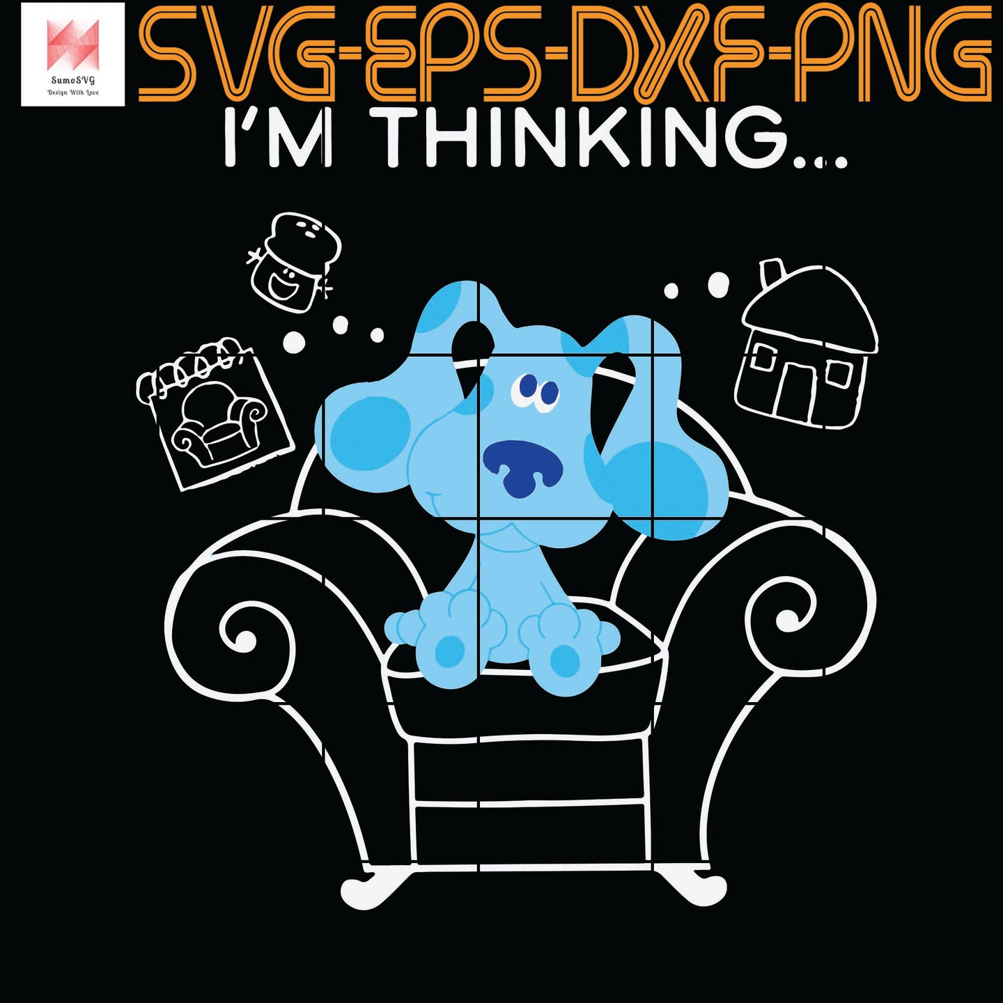 Download Blues Clues Classic Thinking Chair Quotes Svg Png Eps Dxf Digita Sumosvg