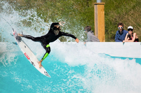 Surfing at Wave Garden