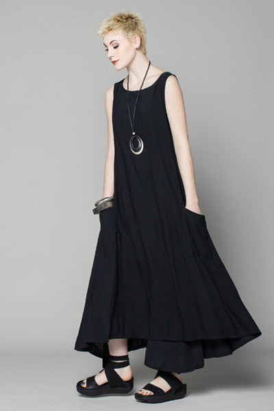 London Dress in Black Papyrus | KALIYANA.COM