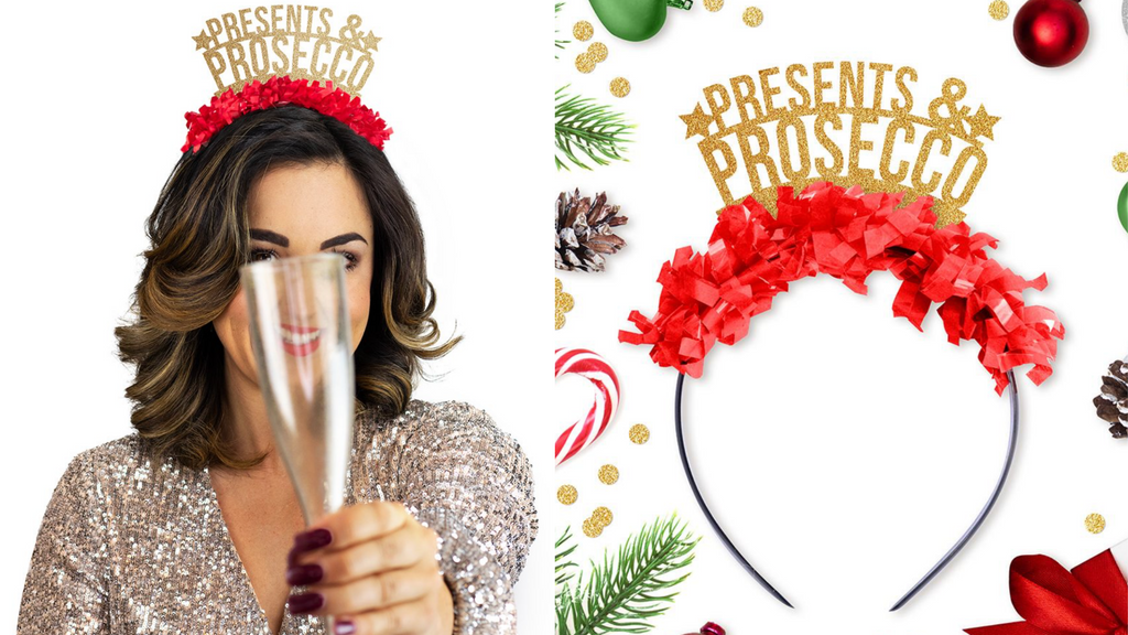 Presents & Prosecco Christmas party headband