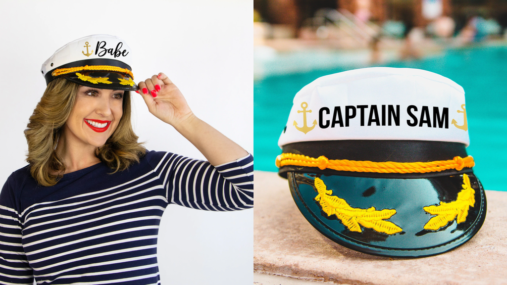 nautical bachelorette party captains hat