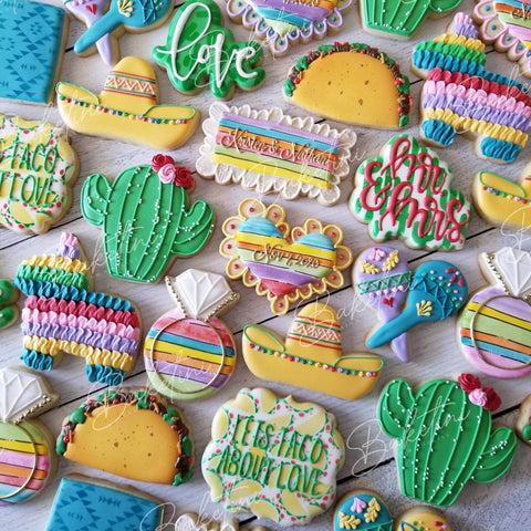 Final Fiesta decorated cookies for final fiesta bachelorette parties