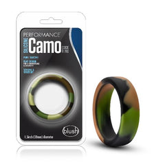 image of a camo silicone cock ring